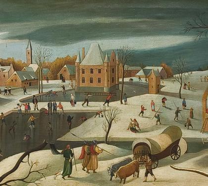 Folk Townscape After Pieter Breugel