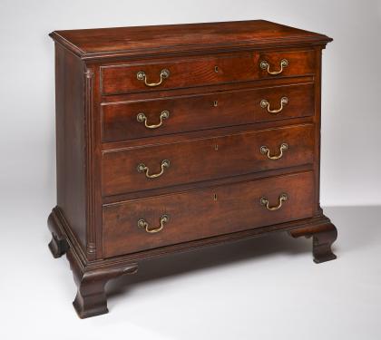 Walnut Chippendale Low Chest (SOLD)