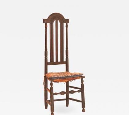 Very Rare Bannister Back Side Chair