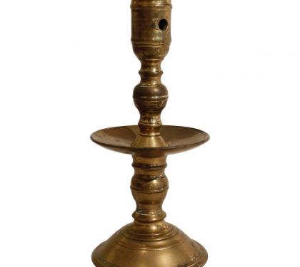 17th Century Dutch Brass Hemskirk Candlestick