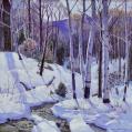 Oil on Canvas Landscape of Birches by Carl Lawless (SOLD)