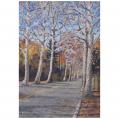 Acrylic on Linen Panel Entitled &quot;North High Canopy&quot; by John Suplee