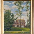 Oil on Panel Entitled &quot;Peirce Park at Longwood&quot; by Richard Chalfant