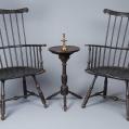Very Rare Near Pair of Comb-Back Windsor Armchairs