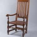 Very Rare Walnut Wainscot Arm Chair