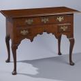 Tiger Maple Queen Anne Dressing Table
