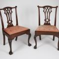 Pair of Mahogany Chippendale Chairs (SOLD)