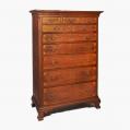 Wonderfully Inlaid Chester County Tall Chest (SOLD)